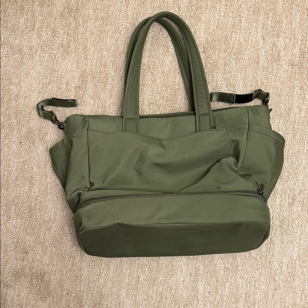 Away The Double Diaper Tote Olive Green